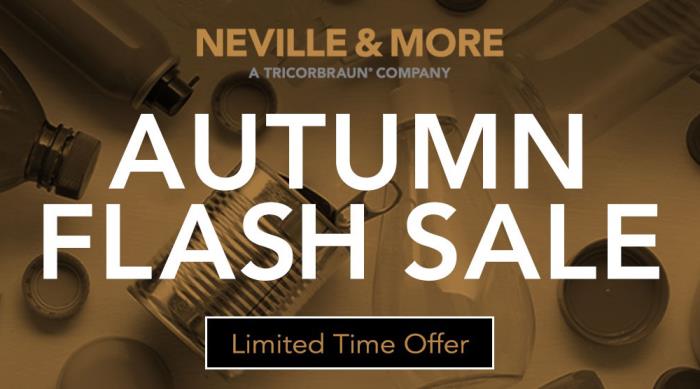 No limits to savings in Neville and Mores Autumn Flash Sale — for a limited time only